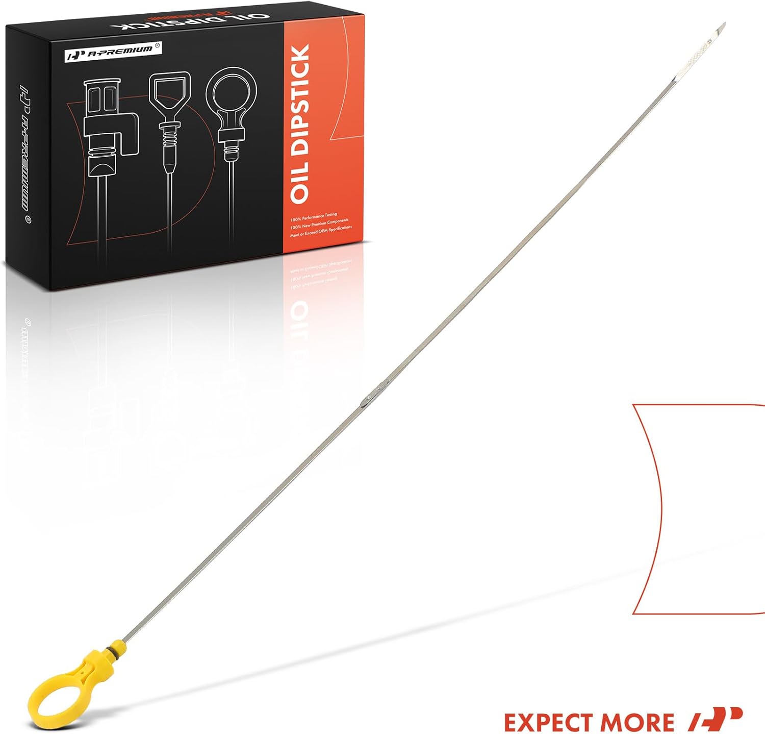 A-Premium 5.0L 5.7L Engine Oil Dipstick Compatible with Chevrolet Express 1500 2500 3500 & GMC Savana 1500 2500 3500, 1996-2002, Engine Oil Measuring Rod Dip Stick
