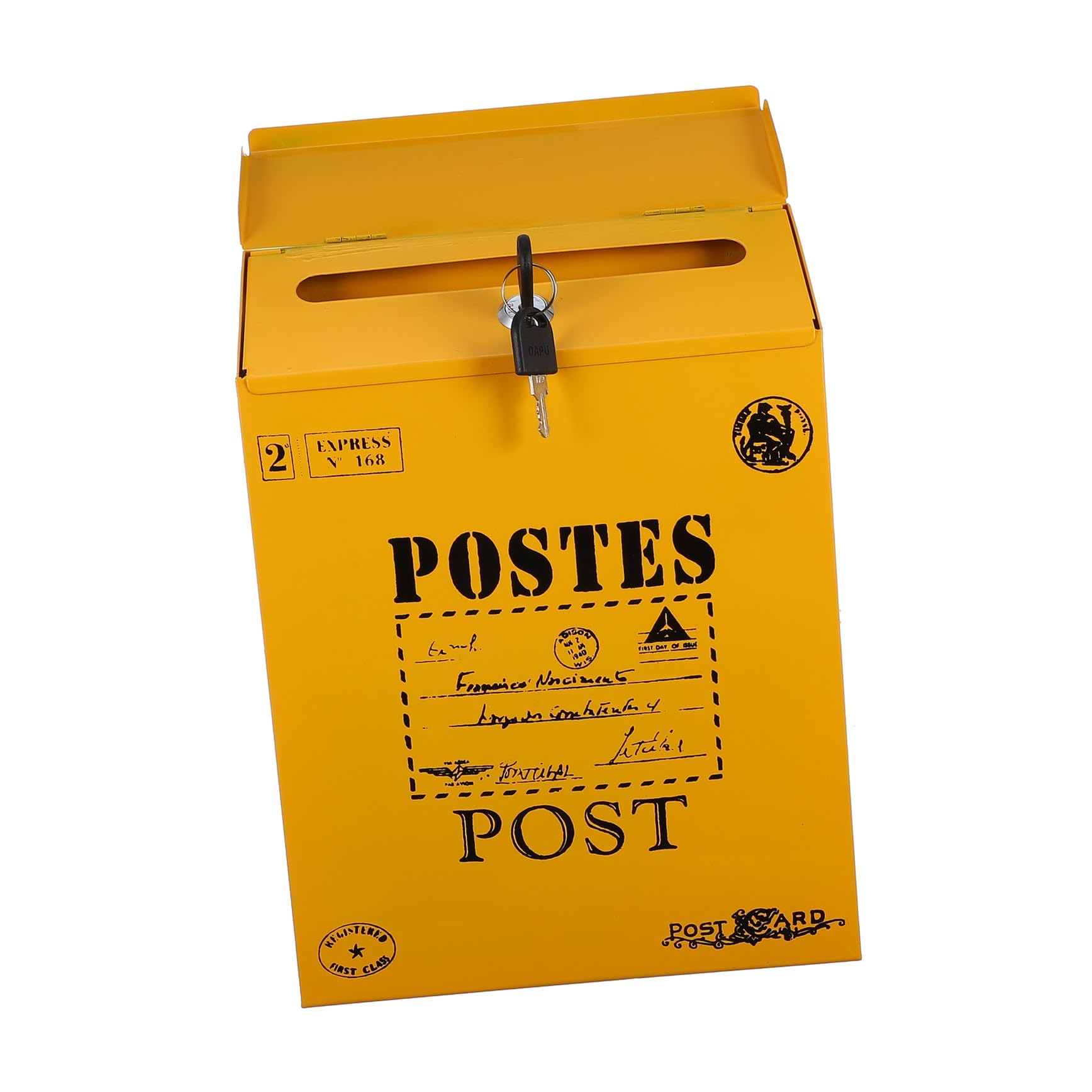 Boîte aux lettres vintage en fer pour décoration photo et réclamations
