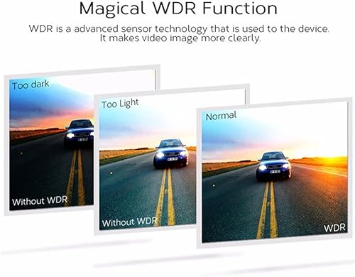 Miniatura 8 de DVR Espejo retrovisor grabador de video, 4.3 " pulgadas de la cámara del automóvil de doble lente, cámara nocturna