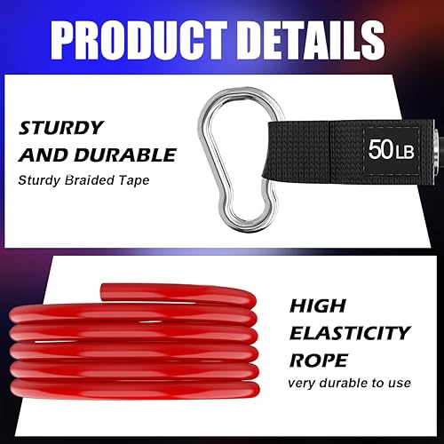 Miniatura 2 de VEICK Bandas de resistencia individuales para terapia física, entrenamiento de resistencia para equipo de entrenamiento en casa de gimnasio, un solo