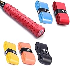 5 pcs Colorful Racquet Grip,Badminton Tennis Squash Baseball Replacement Handle GripTape,Self-Adhesive Stretchy Non-Slip Tennis Racket Grip Tape for Tennis Racquet Grips, Badminton Racket Grips