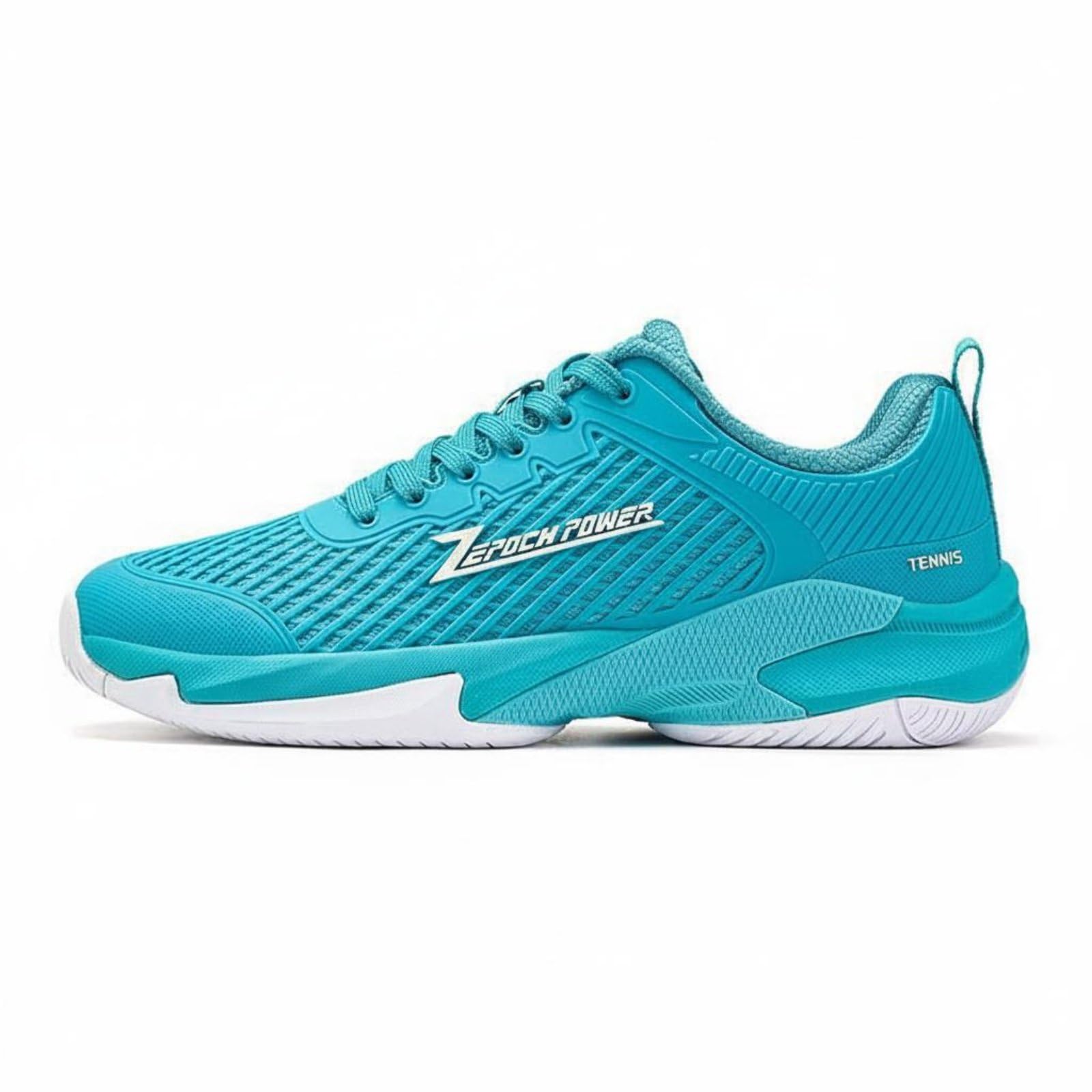 athletic pickleball shoes court shoes for men and women, non slip sports sneakers with durable outsole and cushioned comfort, training footwear for pickleball, fitness, walking and court activities, light grey, size 36