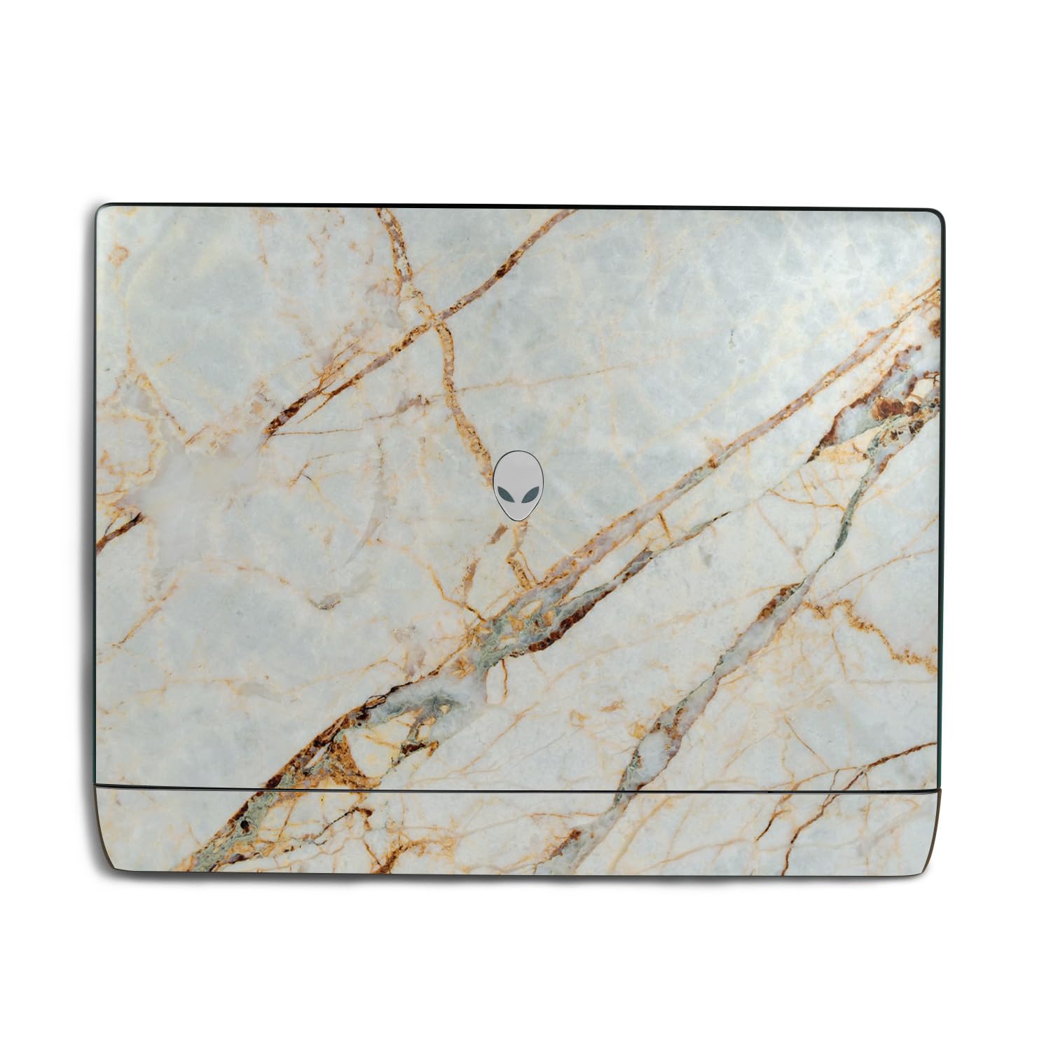 Laptop Skin Compatible with Alienware 18 Area-51 (2025) - Antique Marble - Premium 3M Vinyl Protective Wrap Decal Cover - Easy to Apply | Crafted in The USA by MightySkins