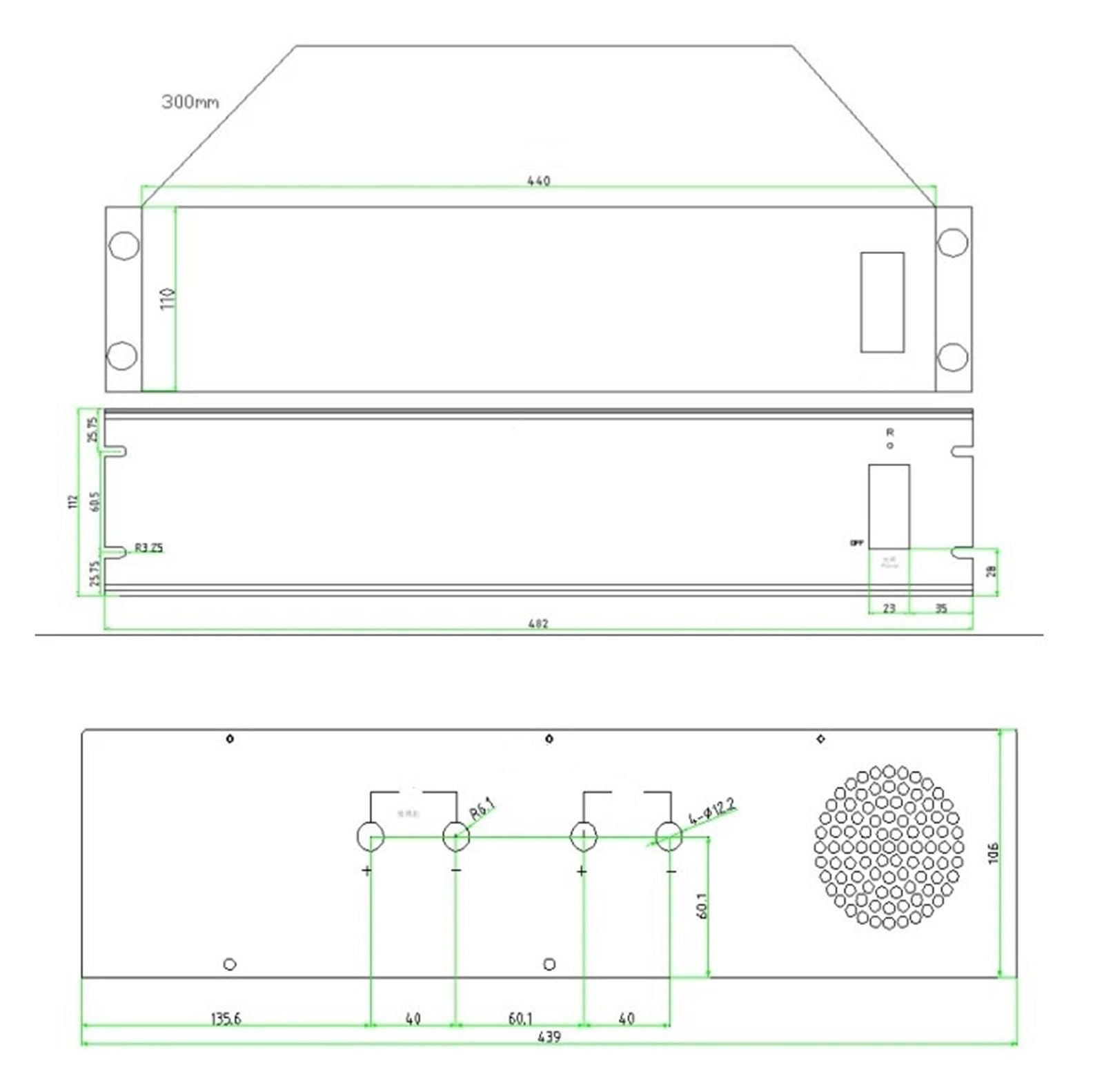Alimentatore Switching 4000W 3200W Alimentatore Switching Convertitore DC AC(48VDC,150VDC)