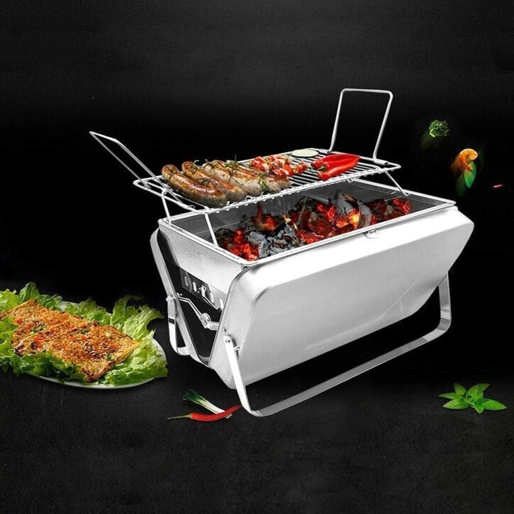 Grill węglowy Składany Przenośny Lekki Grill Narzędzia do grillowania na świeżym powietrzu Gotowanie Kemping Piesze wycieczki Pikniki Tailgating Wędrówki z plecakiem Impreza