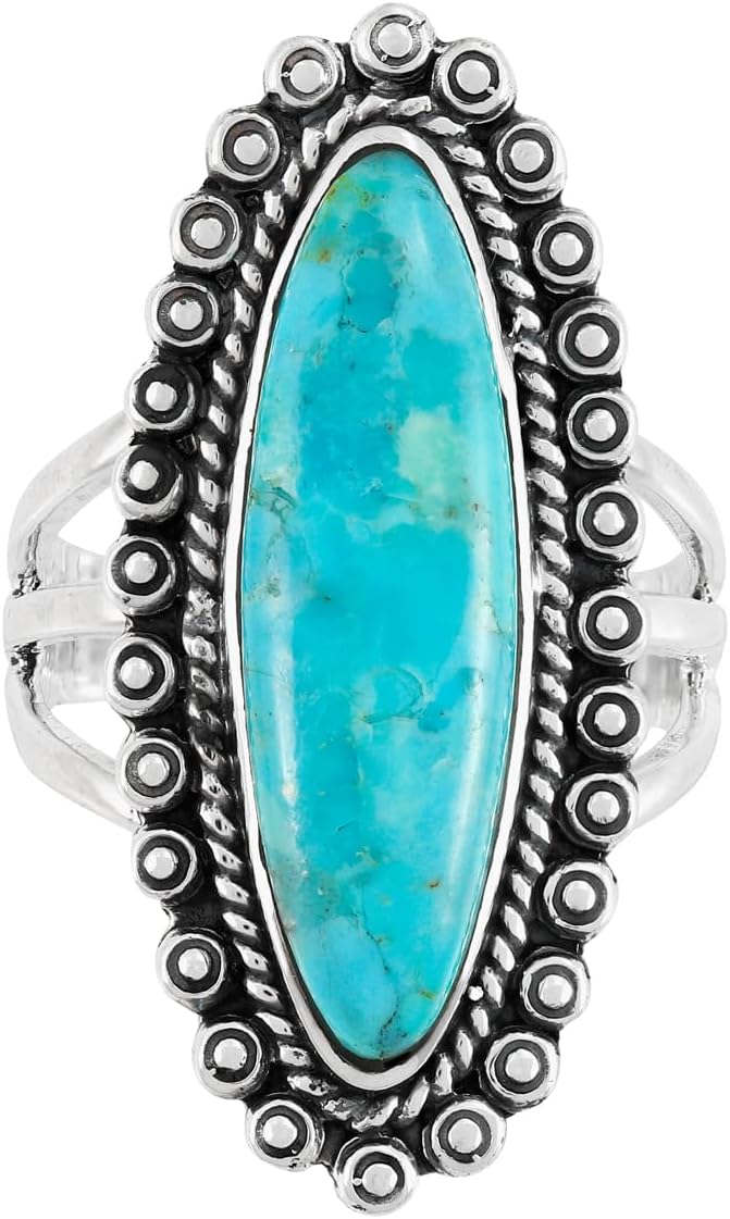 Turquoise Ring – Genuine Gemstone for Women
