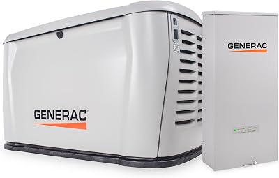 Generac 10kW Home Standby Generator with 16 circuit transfer switch, cellular connectivity, easy to use, whole house power backup, smart outage solution