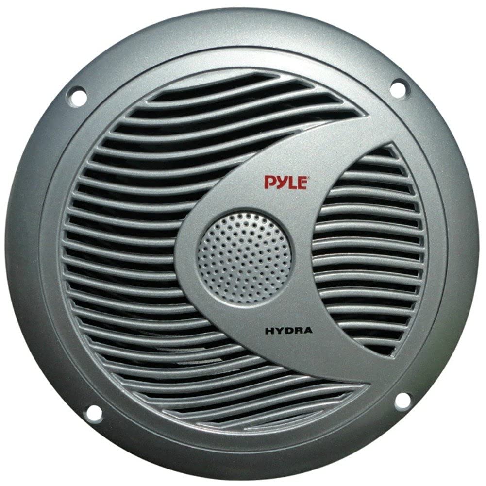 2 PYLE PLMR60S 18 cm 180 mm altavoces de doble cono plata impermeable piscina de mar barco hotel restaurante 75 watt rms 150 watt max, par
