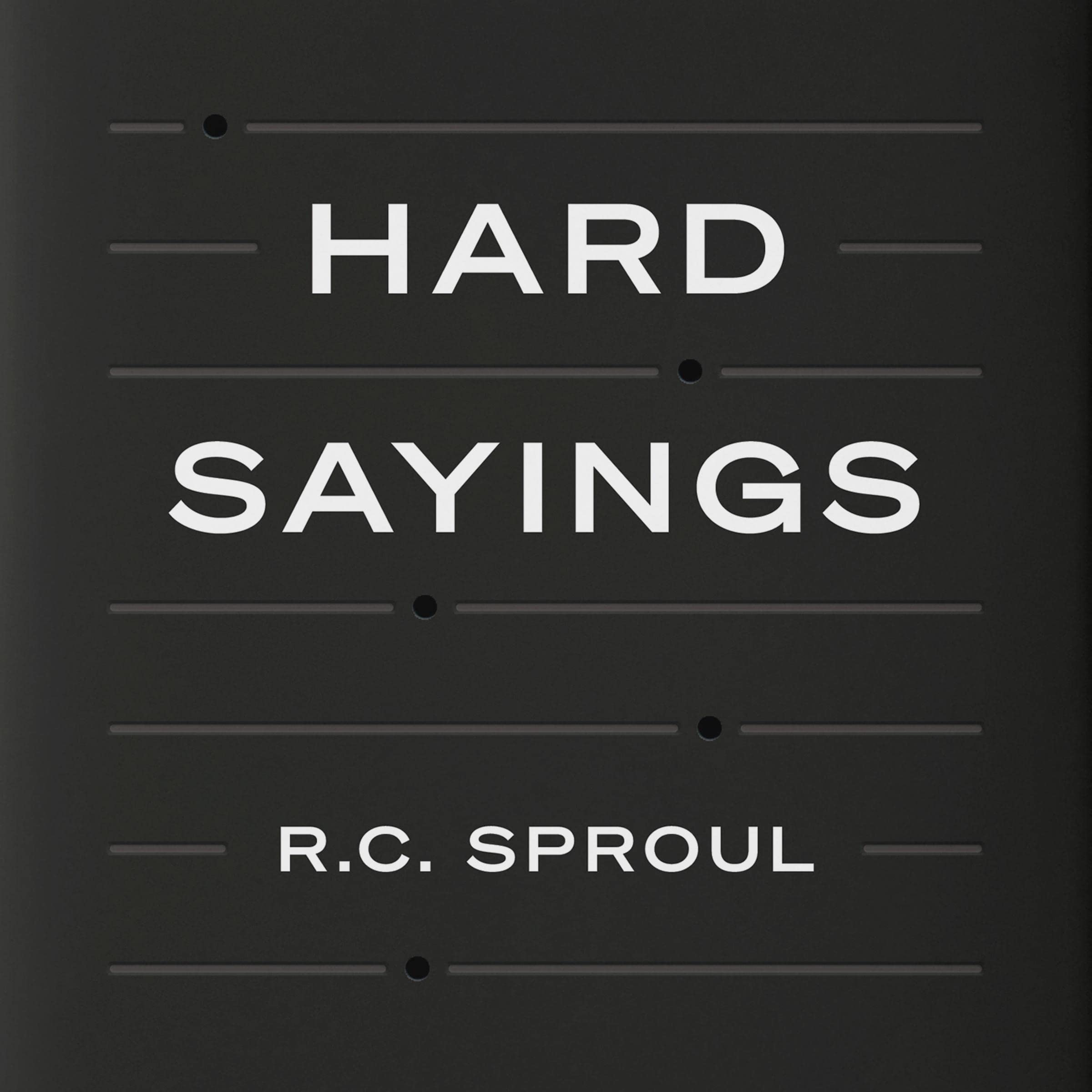 Cover art for Hard Sayings