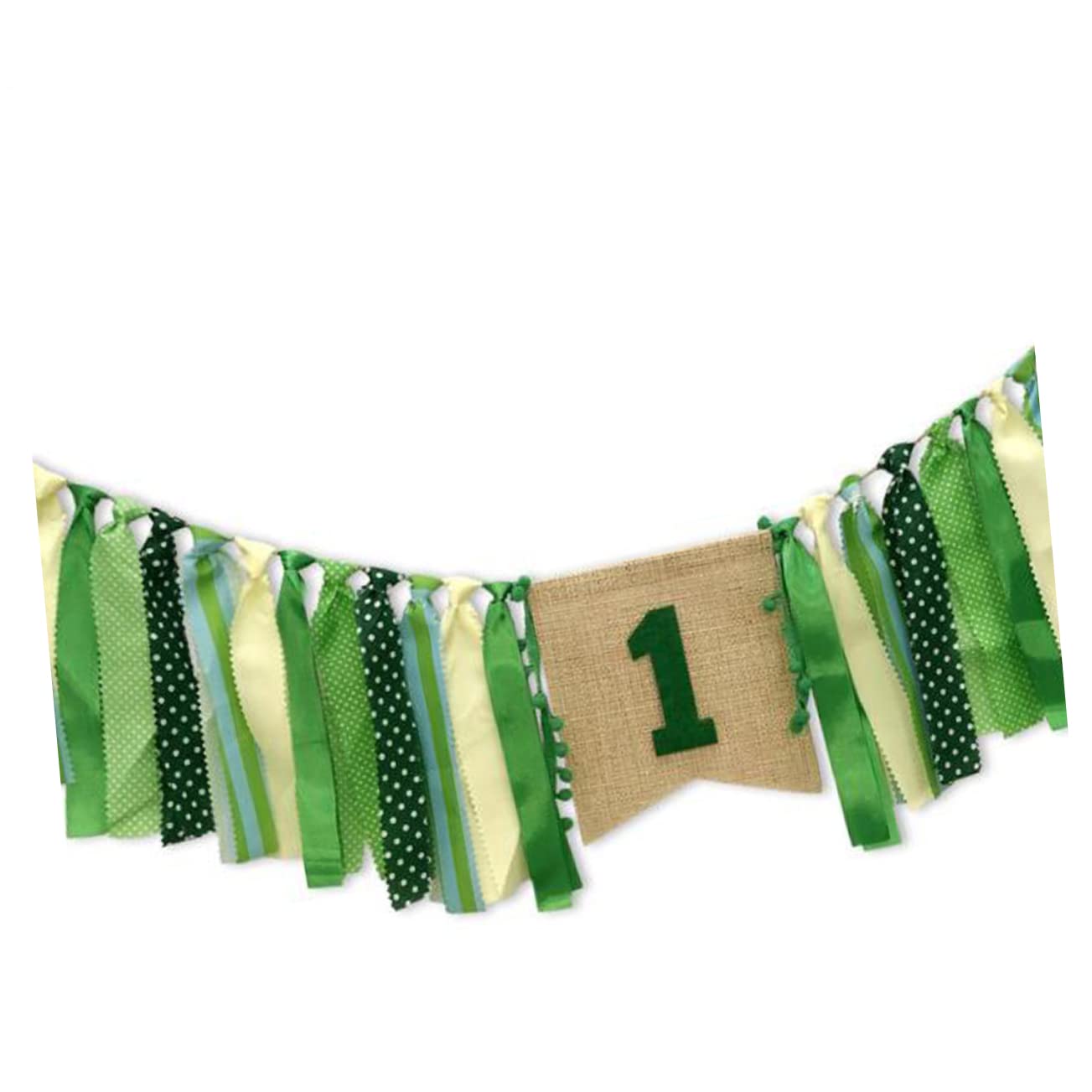 MAGICLULU 3 Set Striscione Decorativo Banner Per Il Primo Compleanno Del Bambino Seggioloni Bandiera Della Sedia Da Pranzo Bandiera Decorativa Ornamento Di Festa Arredamento Retrò