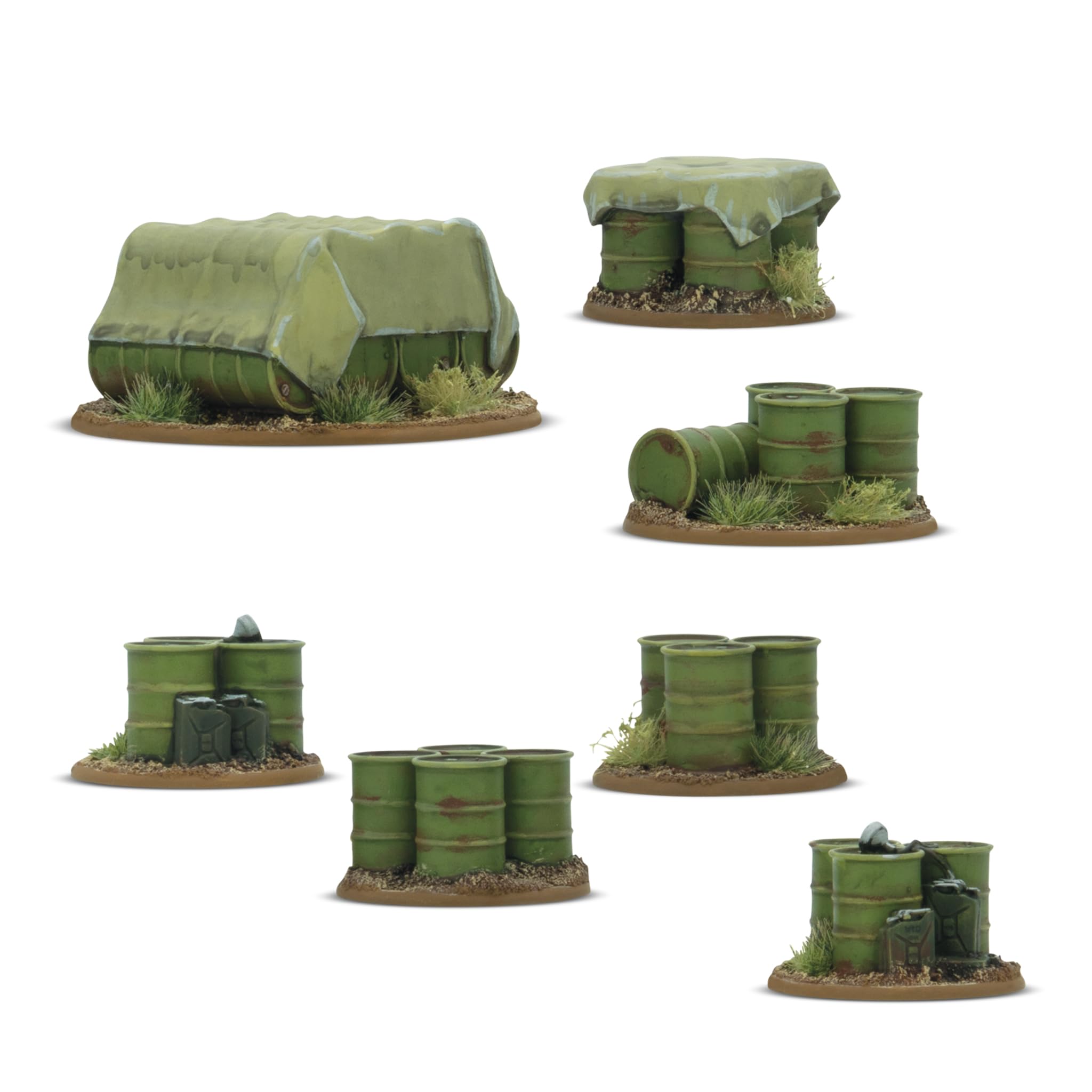Warlord Games Bolt Action Objective Marker Fuel Dump Scenery Set