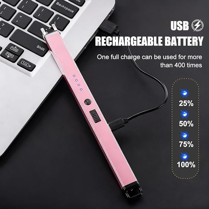 Encendedor Eléctrico Recargable USB 2 Pack miniatura 5
