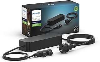 Philips Hue 100W Outdoor Power Supply for Smart Hue Outdoor Lighting, Low Voltage, IP67 Protection, Black