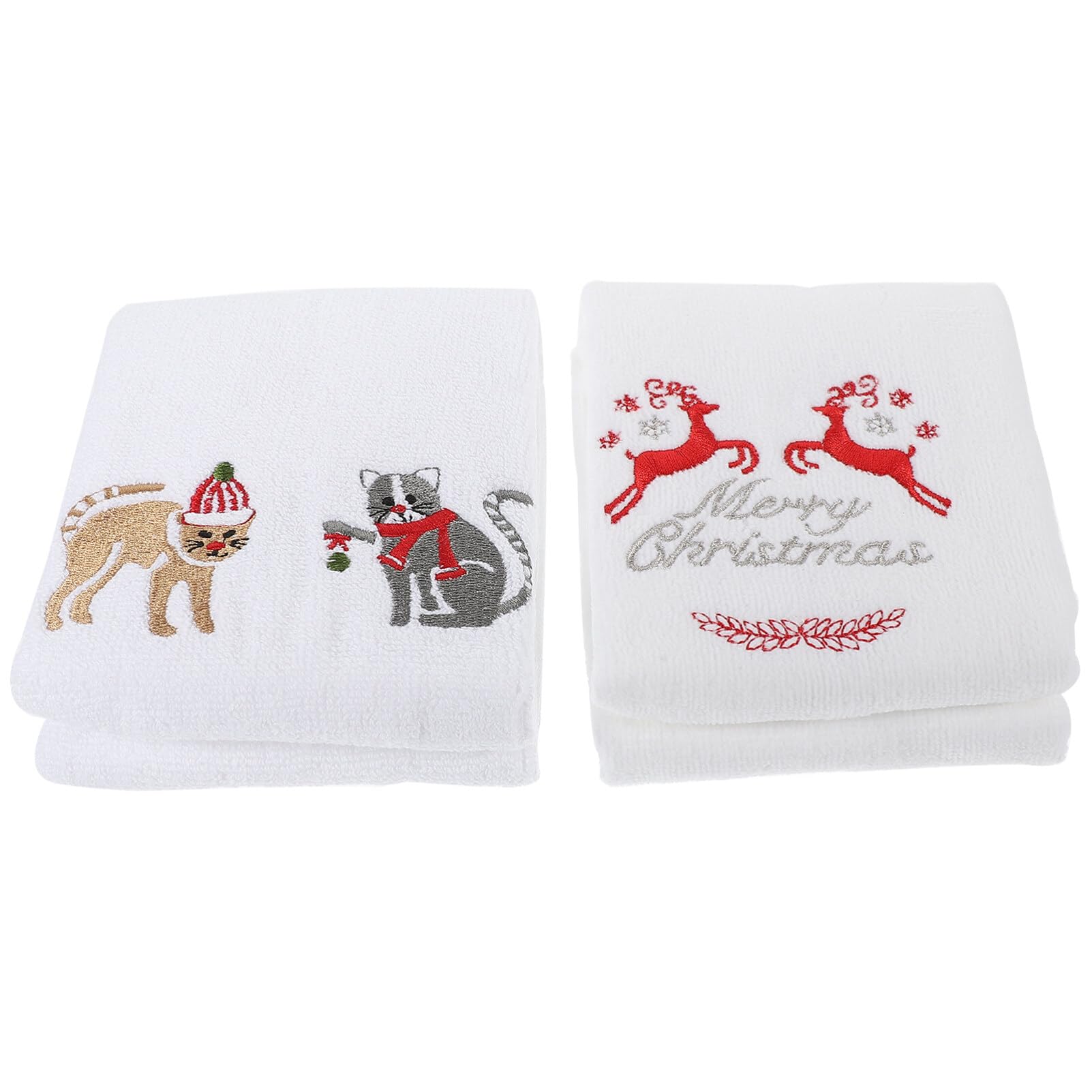 Paños de cocina navideños UPKOCH de algodón para decorar tu hogar en Navidad 1