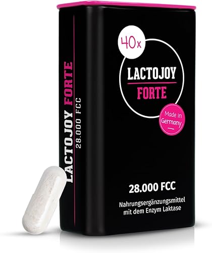 Miniatura 10 de LactoJoy Píldoras de lactasa I potentes enzimas de lactasa para intolerancia a la lactosa, lactasa ultra pura para una mejor digestión I sin dióxido