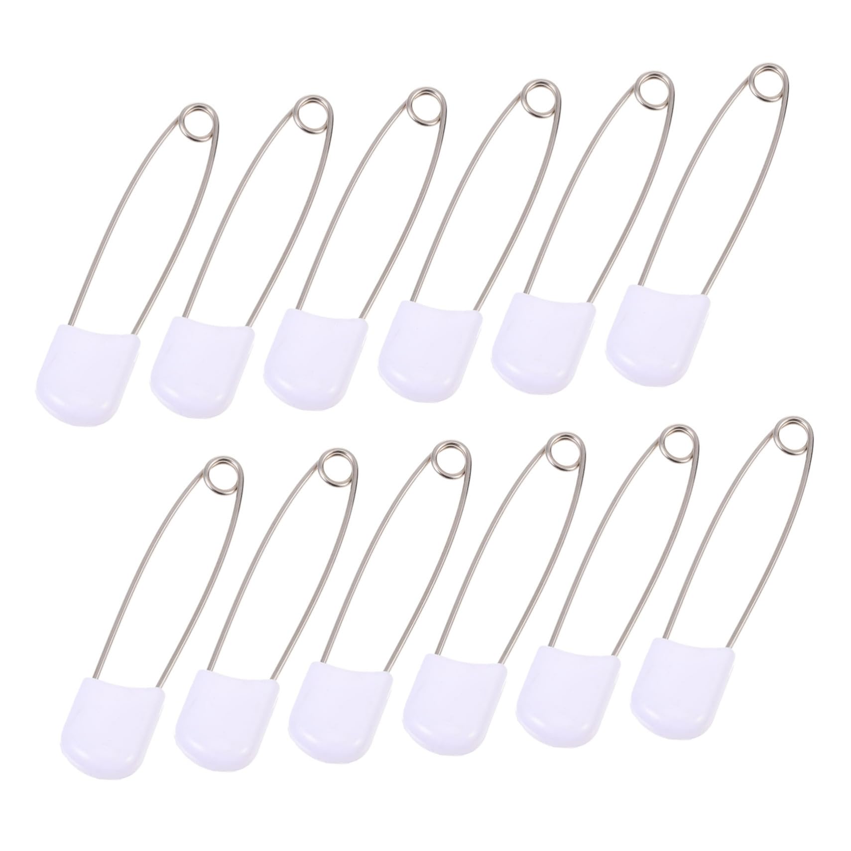 Anneome Multifunctional Baby Diaper Safety Pin 50pcs Set Nappy Pin Clothing Pin Boys and Girls Brooch Brooch for Boys and Girls White Large