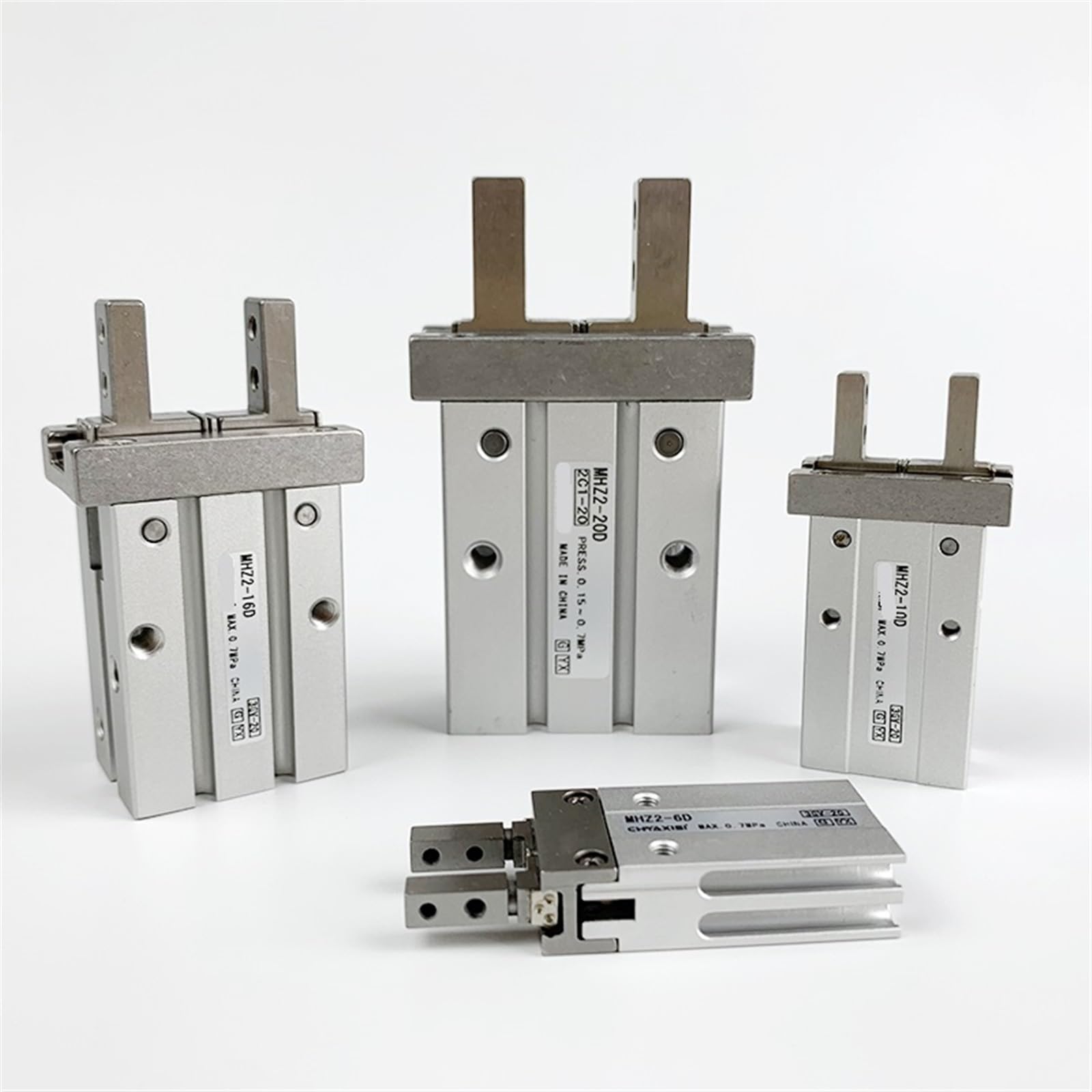 Cilindro de pinza de dedo MHZ2-20D, pinza neumática de doble efecto para robótica industrial de 1 ud