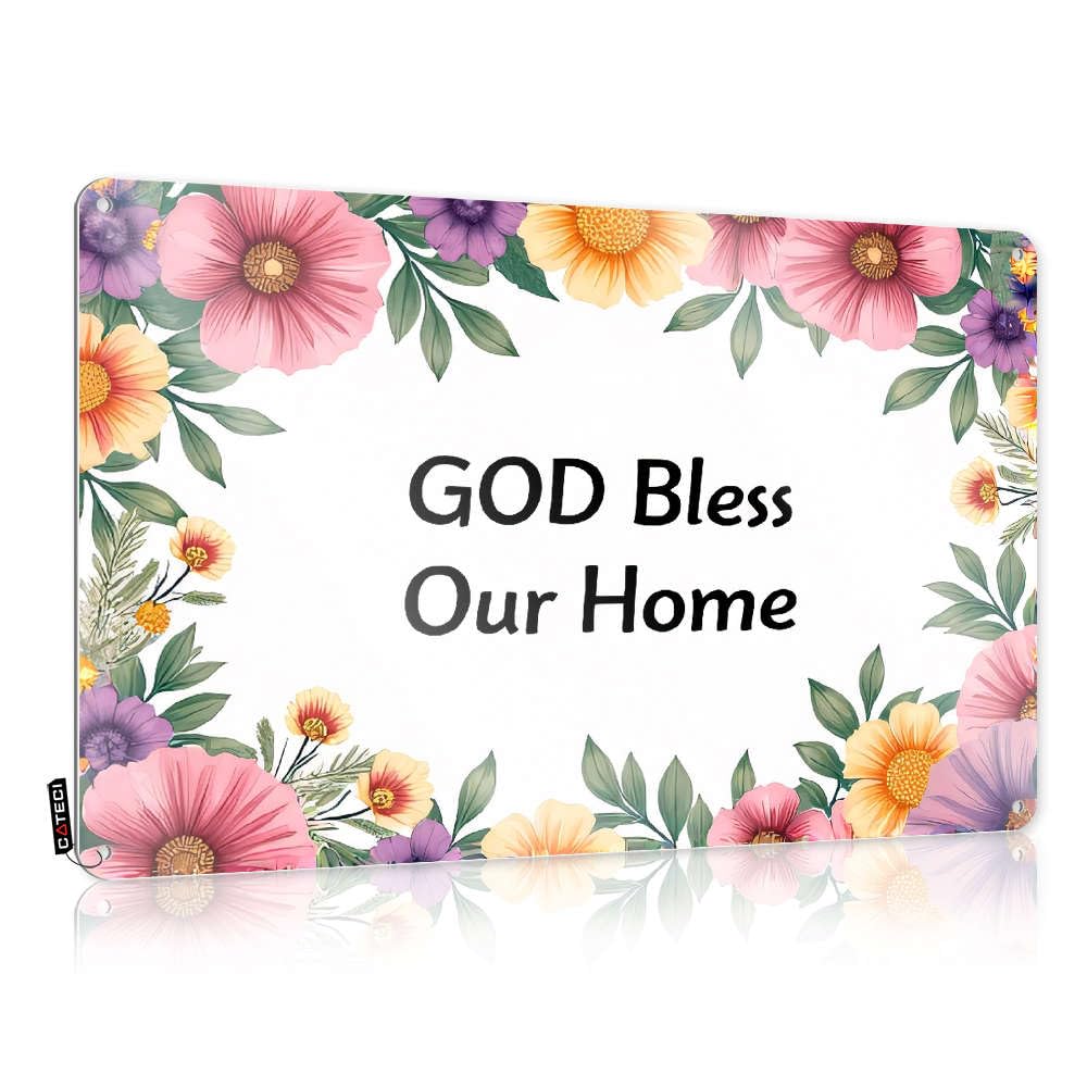 Funny Signs For Home Decor God Bless Our Home. Tin Sign Personalized Bar Signs In Home Bar Signs(30X40CM)