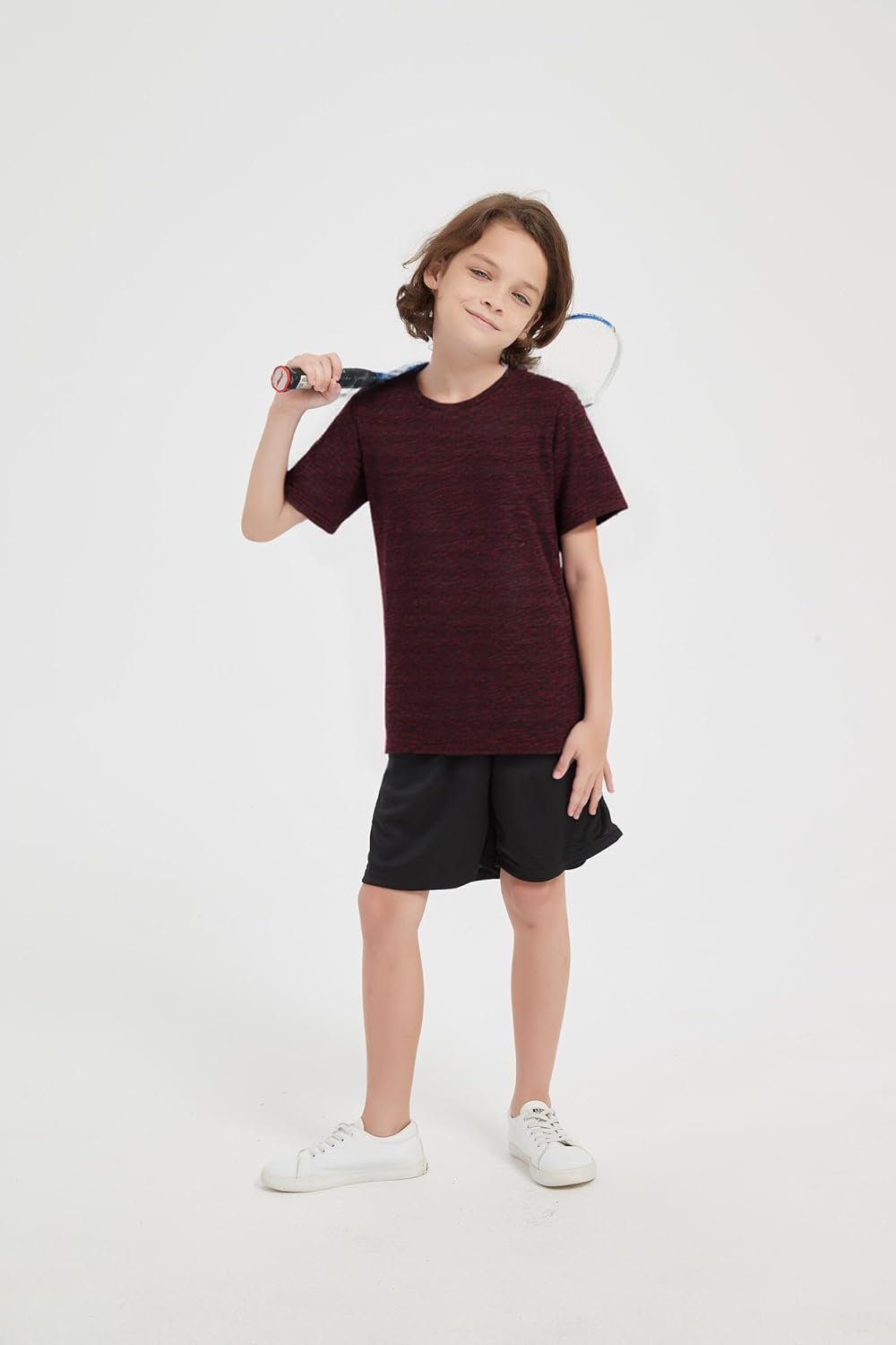 5-Pack Boys Athletic Quick Dry T-Shirts Youth Activewear Short Sleeve Tops（5-18 Years） - Image 2