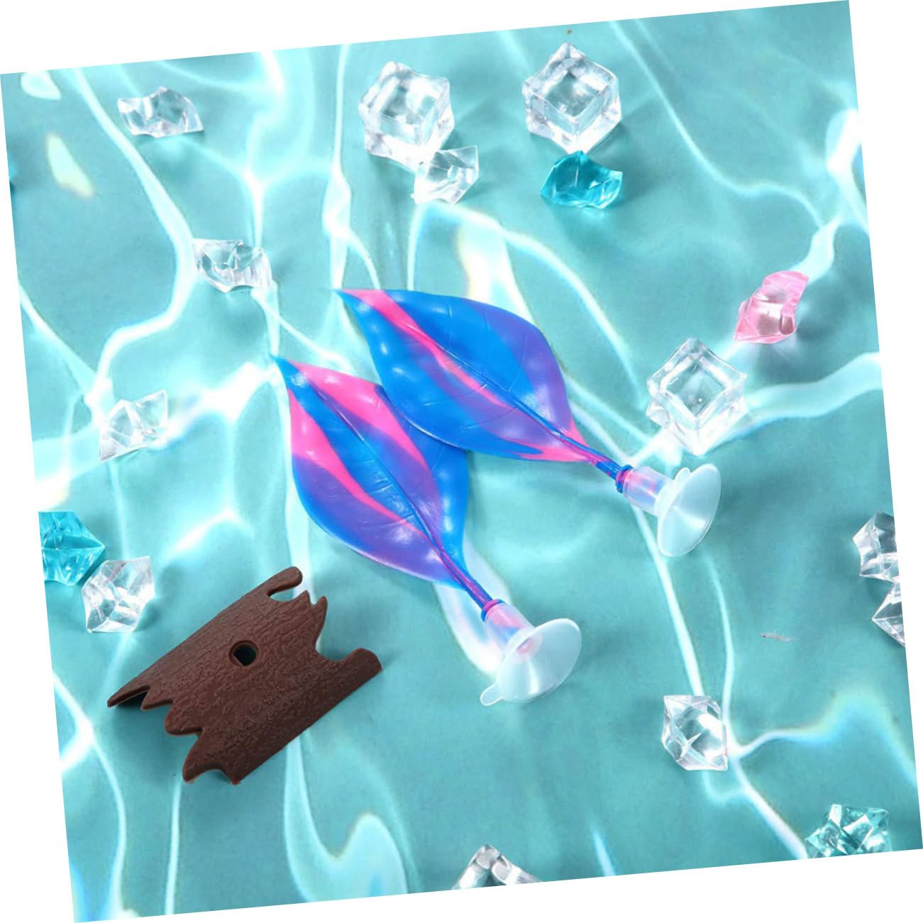 Kisangel 10piezas Hammock para Peces Betta Decoración Acuática Ventosa Cama para Reposo y Desove De Simulada para Acuarios Accesorio para Peceras De Agua Dulce y Salada