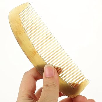 Amazon | 翡翠の櫛 ホーンコーム コーム 牛角の櫛 天然羊角