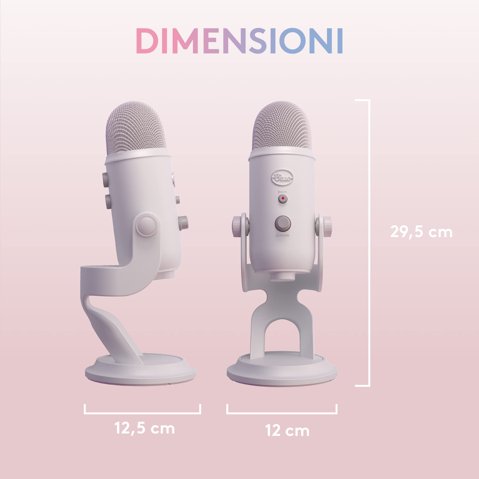 Logitech G Blue Yeti USB Gaming Mikrofon Streaming Premiumqualität Blue VO!CE Software PC Podcast Studio Sonderedition Weiß