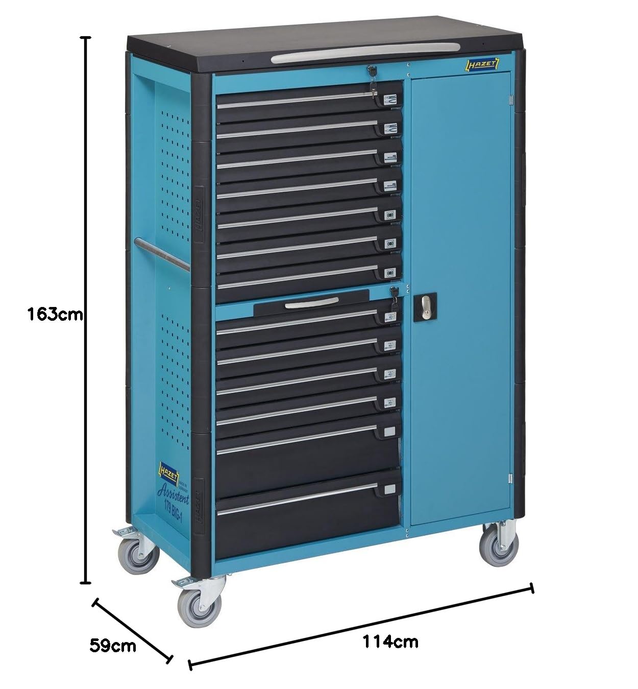 HAZET 179BIG-1 1623 x 1107 x 557 mm Tool Trolley Assistant - Hazet