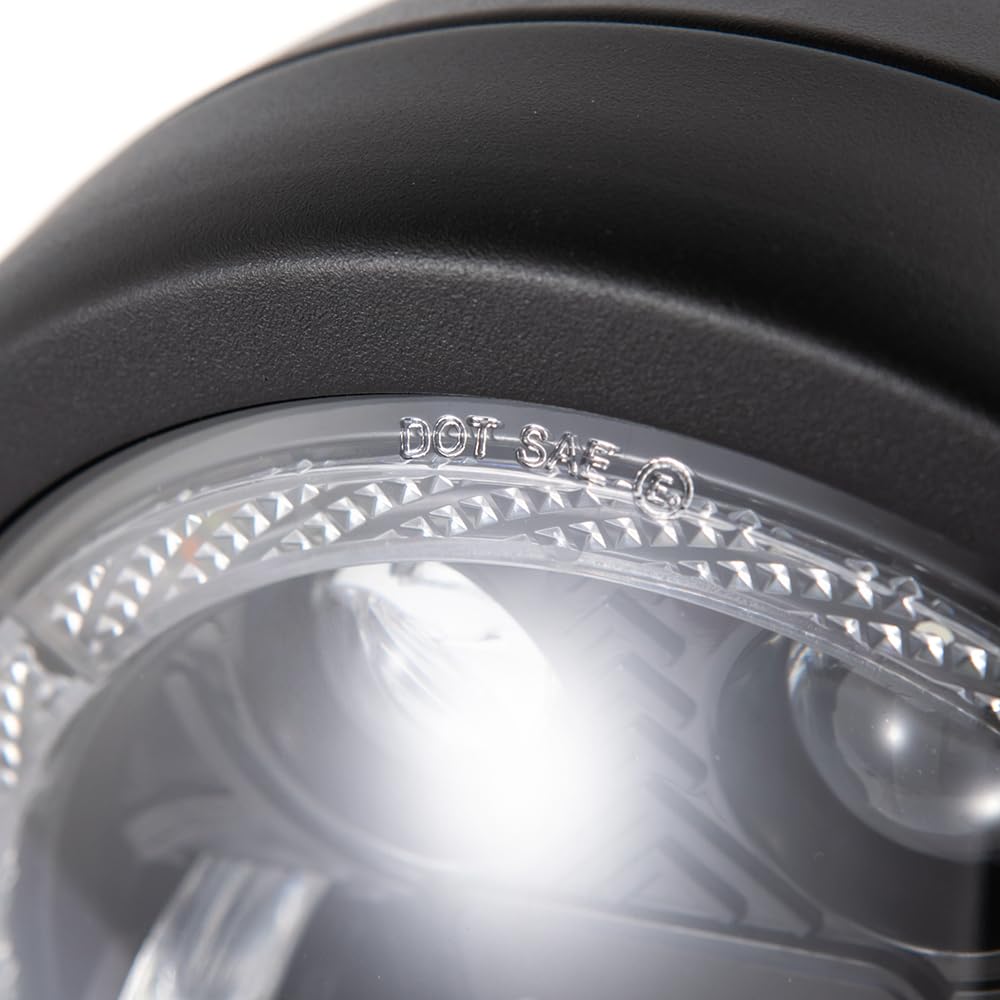 Motorrad scheinwerfer 6.5'' LED Frontscheinwerfer für Cafe Racer bobber Chopper Scheinwerfer mit DRL