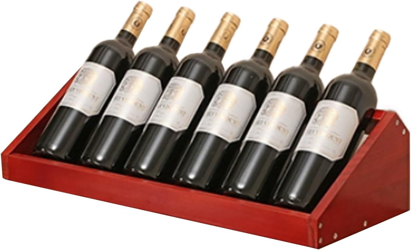 Design Wine Rack Freestanding Floor 8 Wine Bottle Holder Storage Racks Countertop, for Countertop Home Kitchen Pantry, Free Standing Wine Storage, Rack Tabletop Wine Rack ( Color : D , Size : 6 bottle