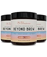 Vista 15 de Live Conscious Beyond Brew - Alternativa al café - Baja cafeína - Complejo de hongos con melena de león, Reishi, Cordyceps y Chaga para un enfoque