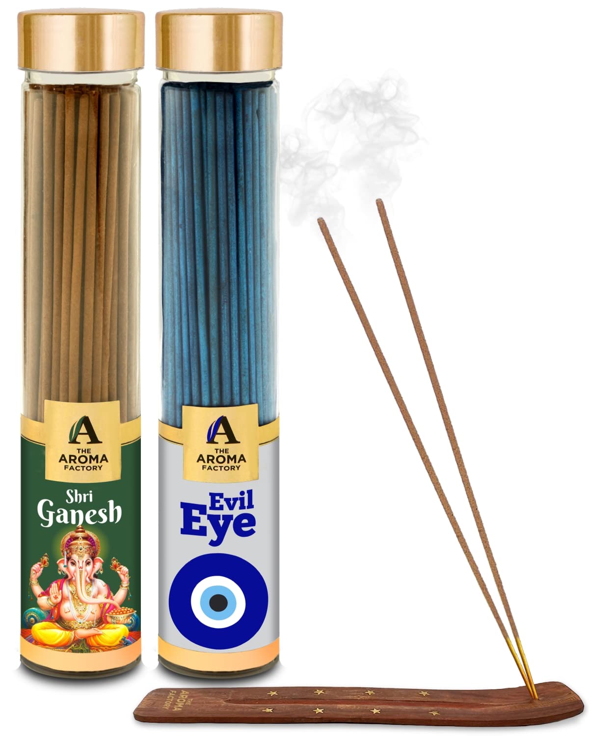 Buy The Aroma Factory Shri Ganesh & Evil Eye Nazar Kavach Agarbatti for