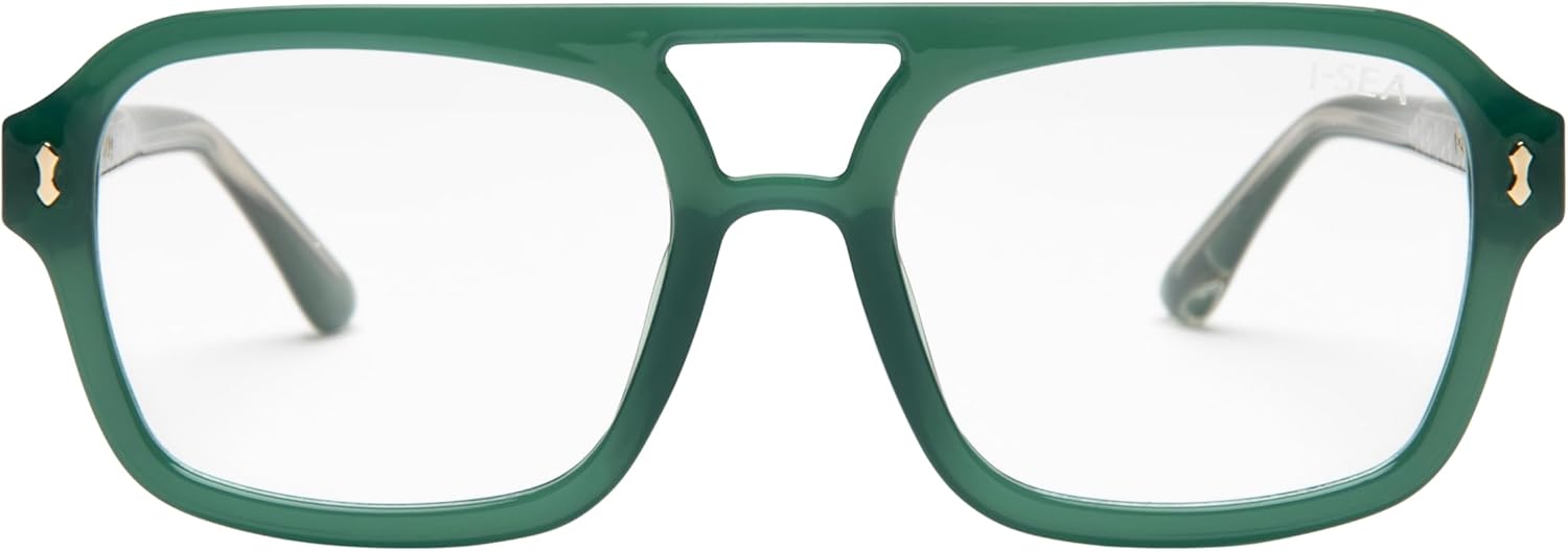 I-SEA Royal Reader Eyeglasses - Rectangle, Anti-Glare, Bluelight Blocking, Women's Reading Glasses