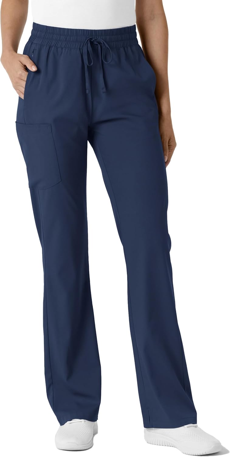 Wink Scrubs for Women, Boundless, Bootcut Pants with Drawstring and 6 Pockets