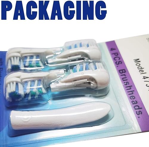 Miniatura 2 de Cabezales de repuesto para cepillos de dientes eléctricos de repuesto sensibles (4 unidades), juegos giratorios de limpieza dual compatibles con
