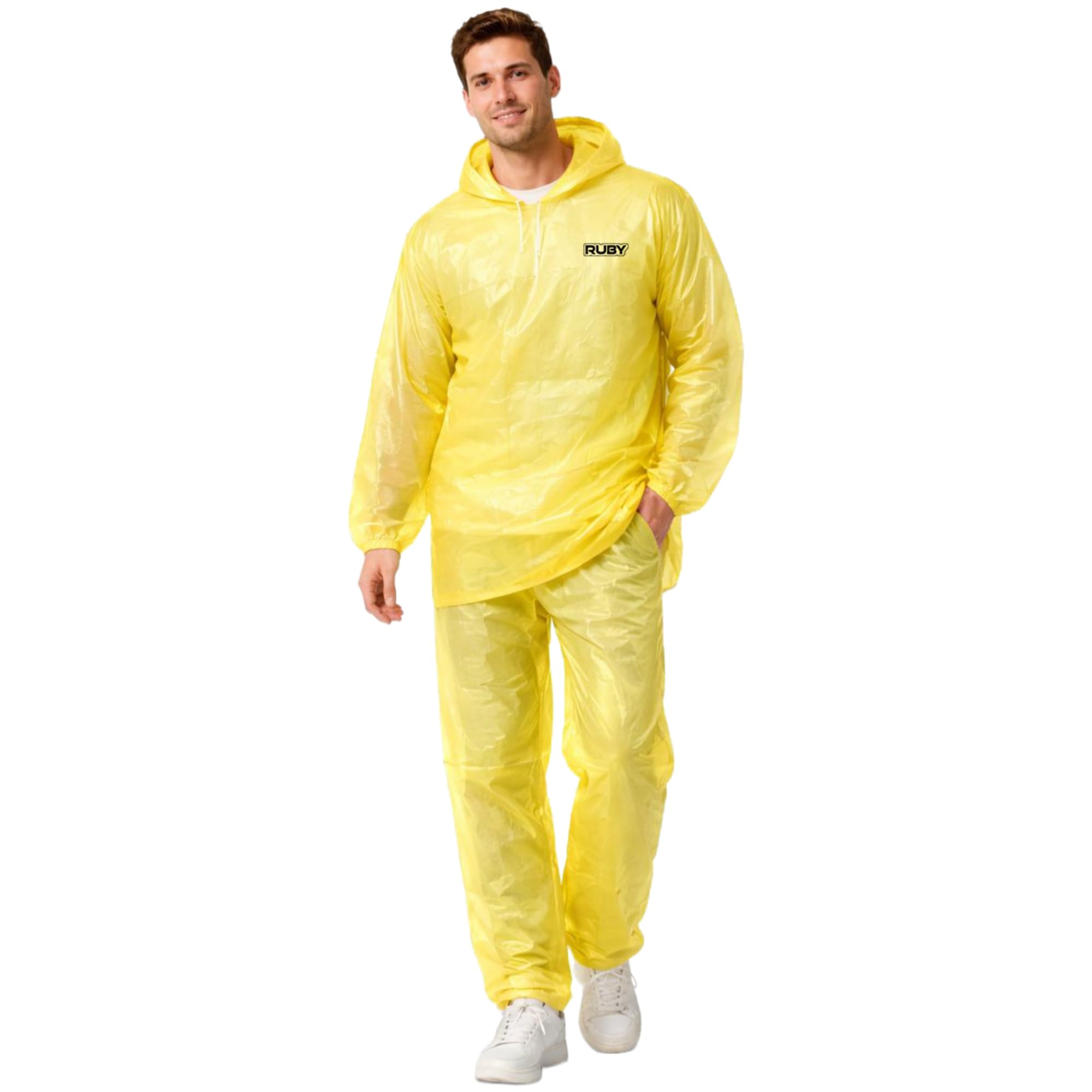 Trans Poncho Rain Suit | PVC Waterproof Rainwear for Men & Women for Men & Women-image-10