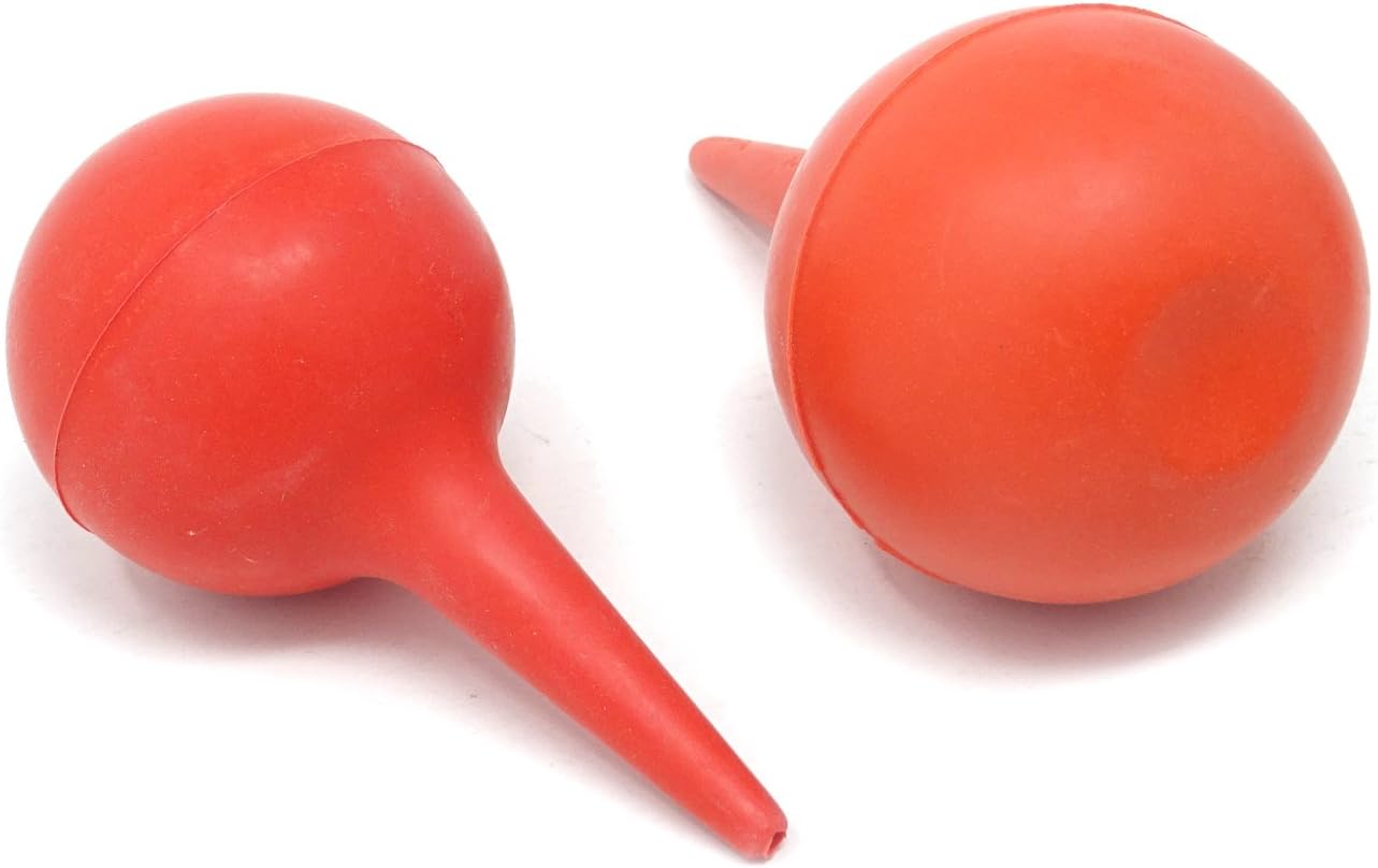 Honbay 3PCS Laboratory Tool Red Rubber Squeeze Bulb Ear Syringe Ball,30ml,60ml,90ml : Health & Household