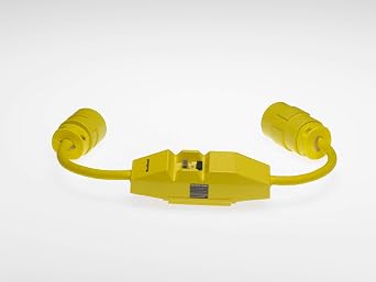 Woodhead 30051-6 Super-Safeway GFCI Plug and Connector, Commercial Duty, NEMA L5-30 Configuration, 10/3 SJTW Cord Type, 30A Current, 240V Voltage, 6ft Cord Length
