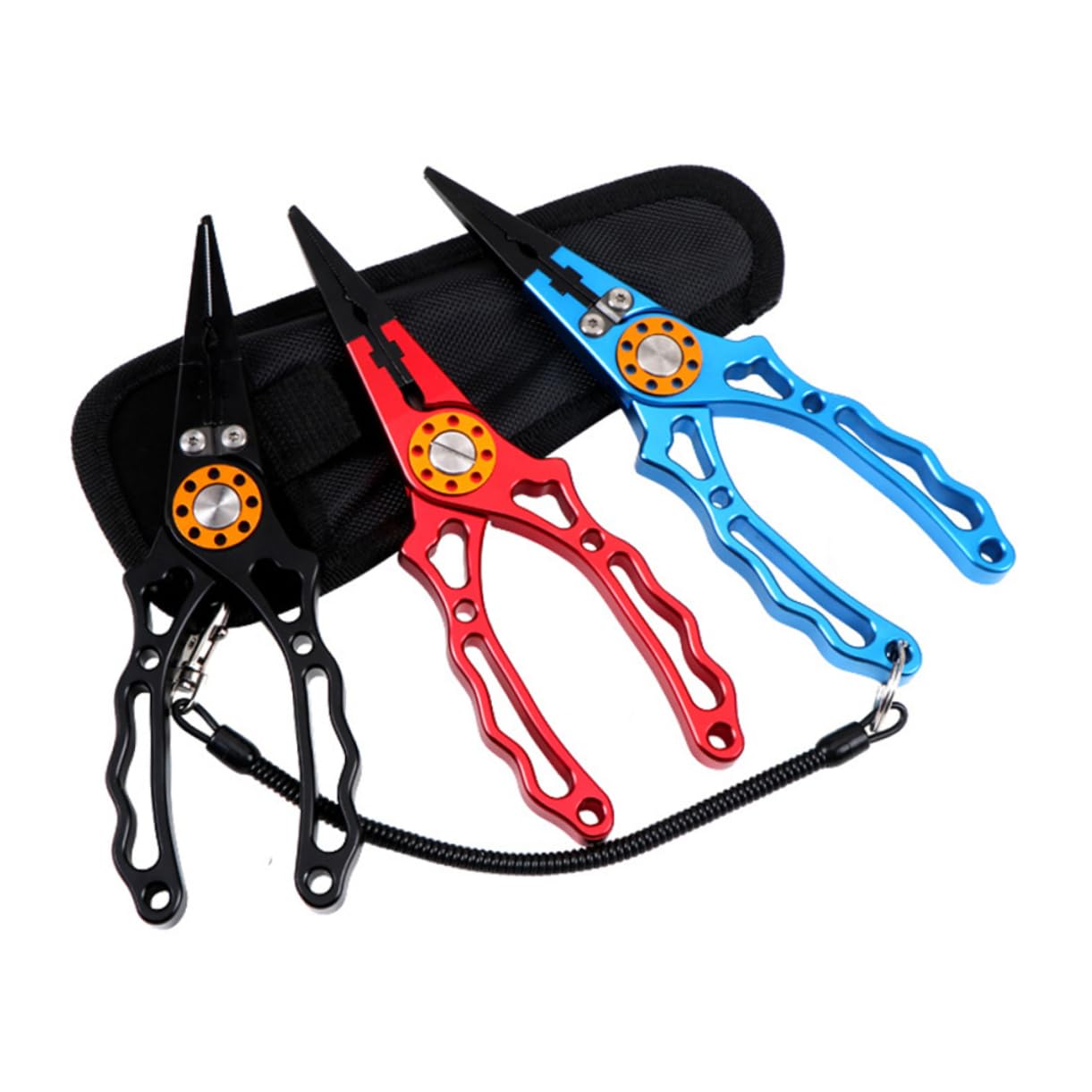 Aluminium Angelzange Multifunktionale Anglerwerkzeuge Mit Schnurschneider Und Hakenlöser Rutschfeste Griffe Lanyard Für Karpfenangeln Und Andere Angelausflüge Rot