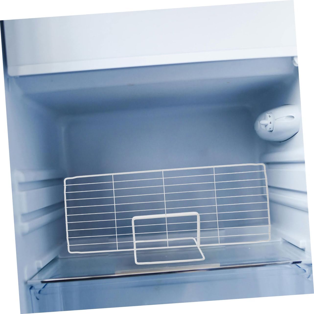2 Sets Multi Functional Metal Shelf Separators for Freezer Organization of Iron Partition Dividers for Deep Freezer and Fridge Storage Efficient Food Separation Space Management