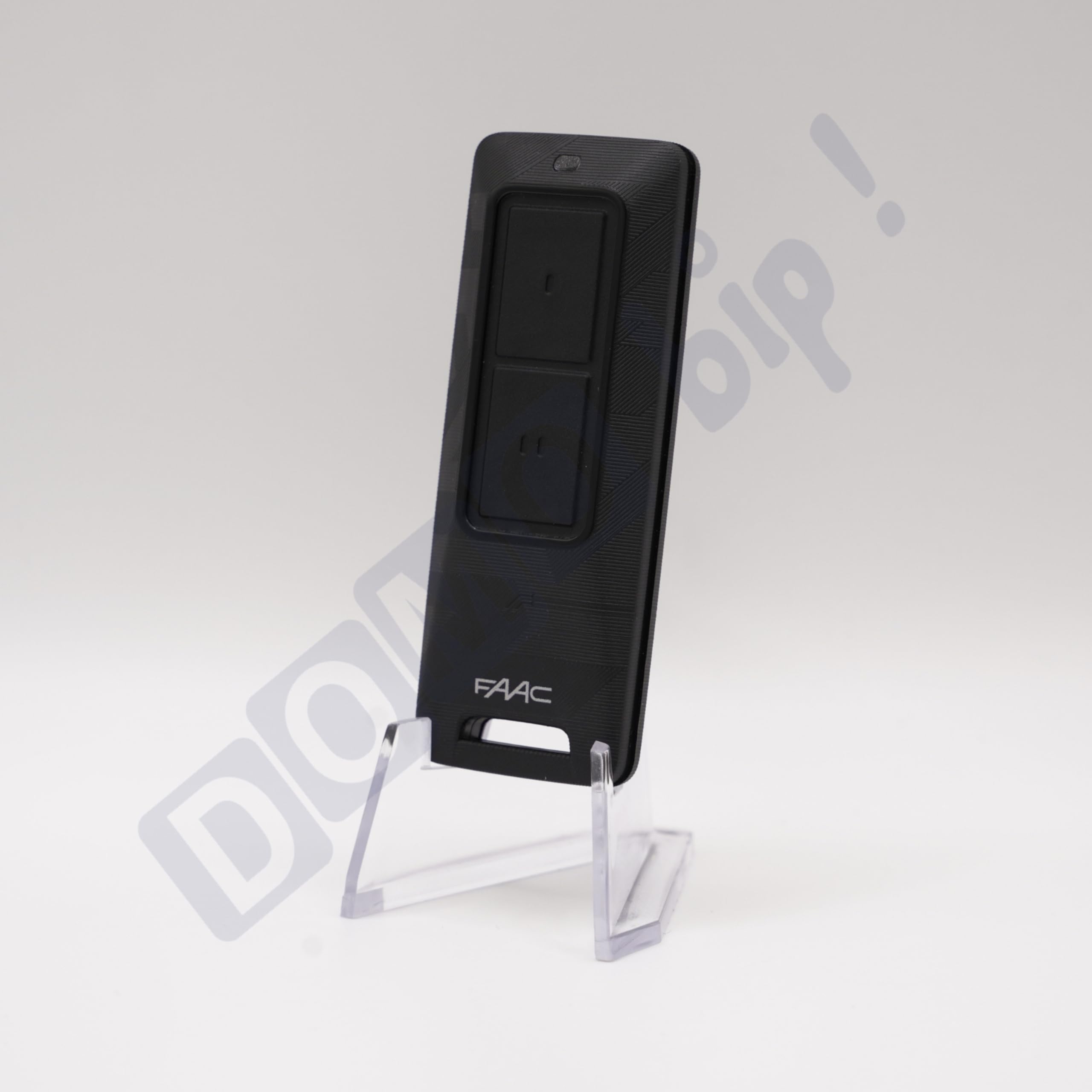 XT2 433/868 FDS – Télécommande portail 2 canaux – Réf. 787017 - Nouvelle génération – Bi-fréquence 433 + 868 MHz - rétrocompatible SLH + 1 Porte-clés DOMOBIP (Noir - Lot de 1)