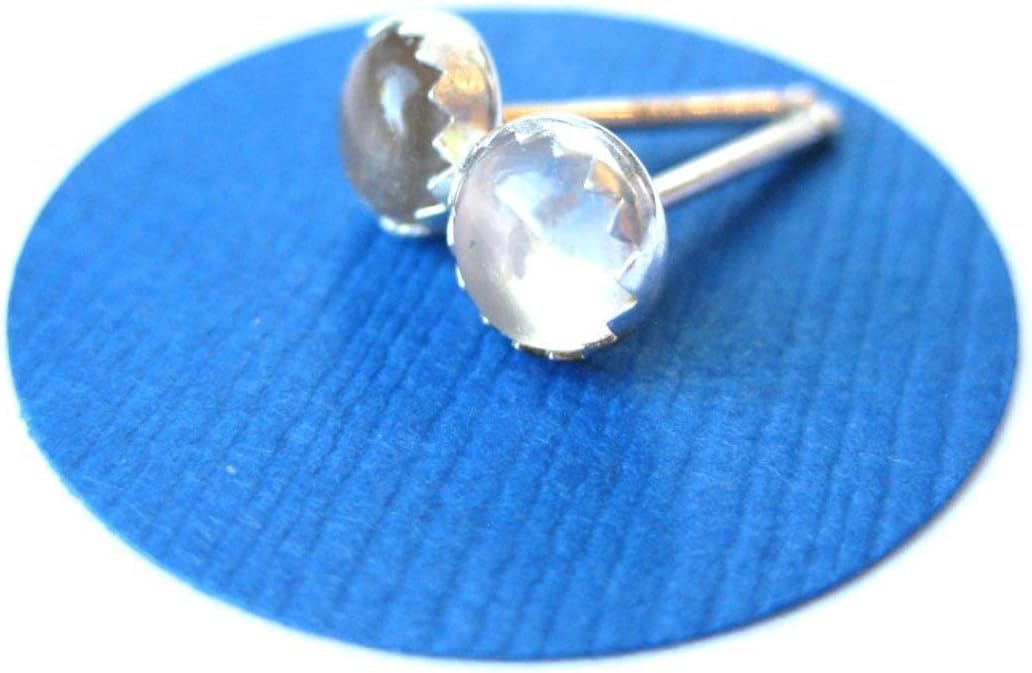 Clear Quartz Studs Crystal Quartz 5mm - Image 2