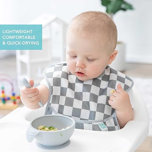 Miniatura 3 de Bumkins Baberos para niña o niño, SuperBib para bebés y niños pequeños de 6 a 24 meses, imprescindibles para comer, alimentar, suministros de