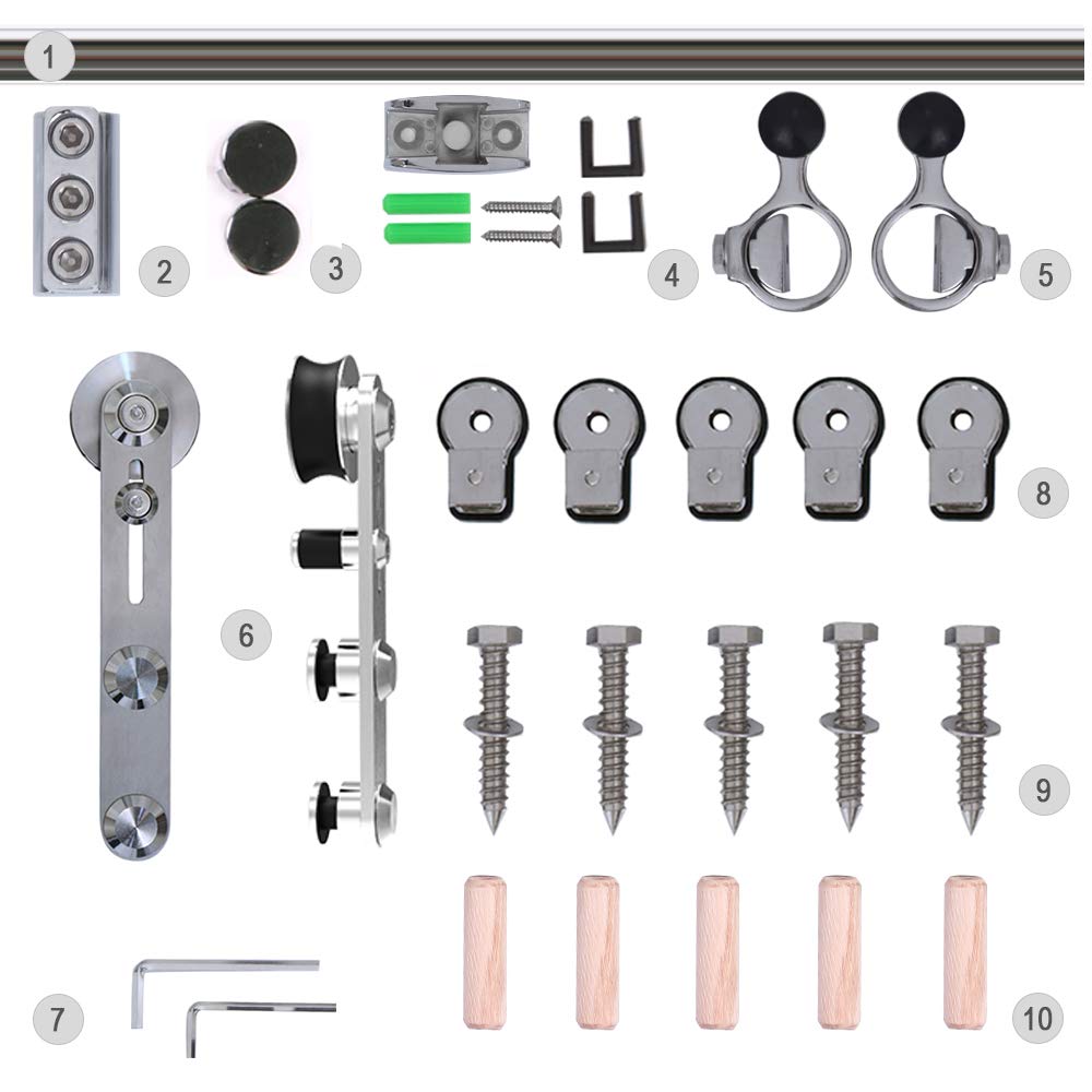 Porta A Soffietto ESTO Con Serratura 84x215 Cm - PVC, 6 Colori, Per Interni - Foto 11
