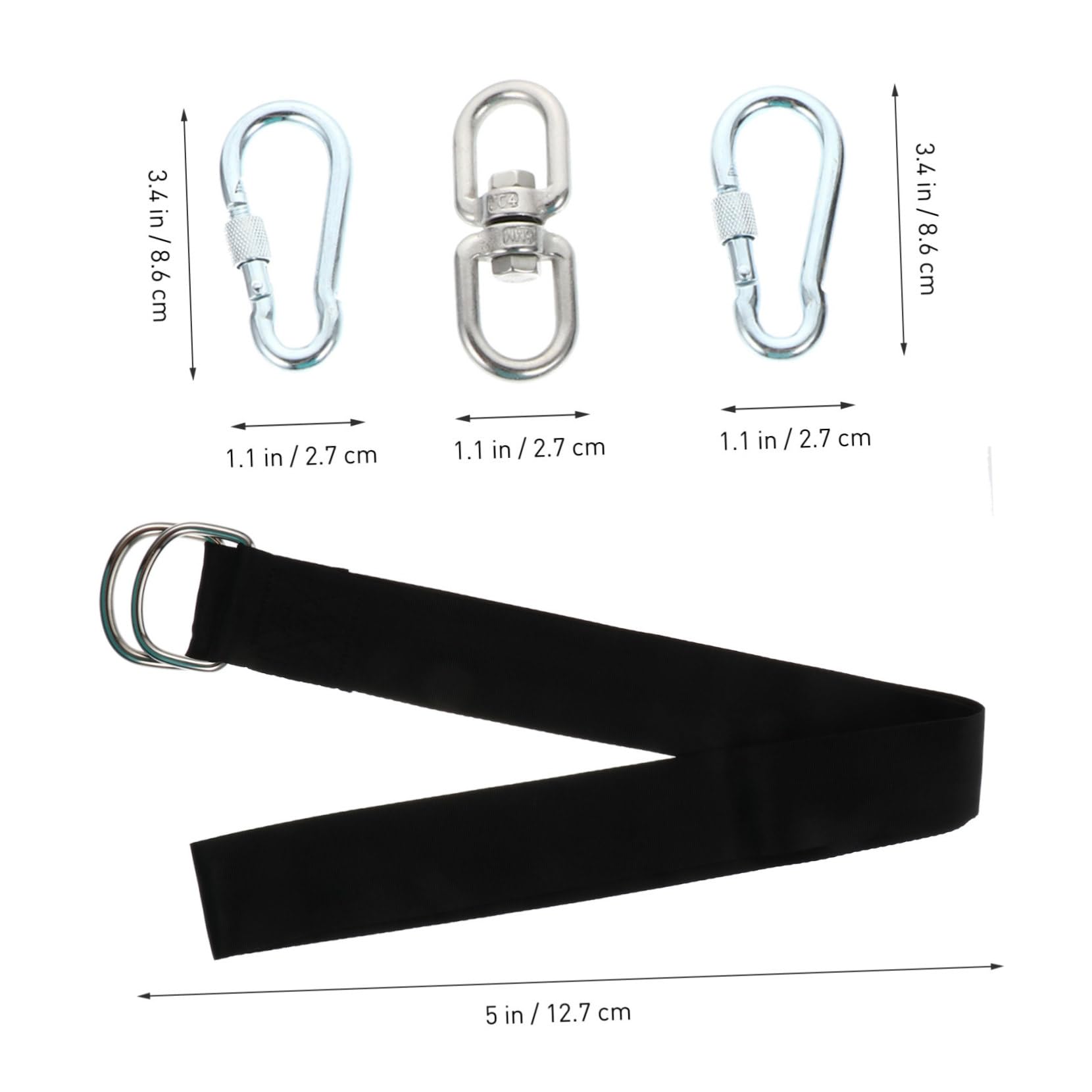 BCOATH Hanging Swing Outdoor Kit: Tree Swing Hanging Kit Hammock Hooks Straps for Safe Relaxation