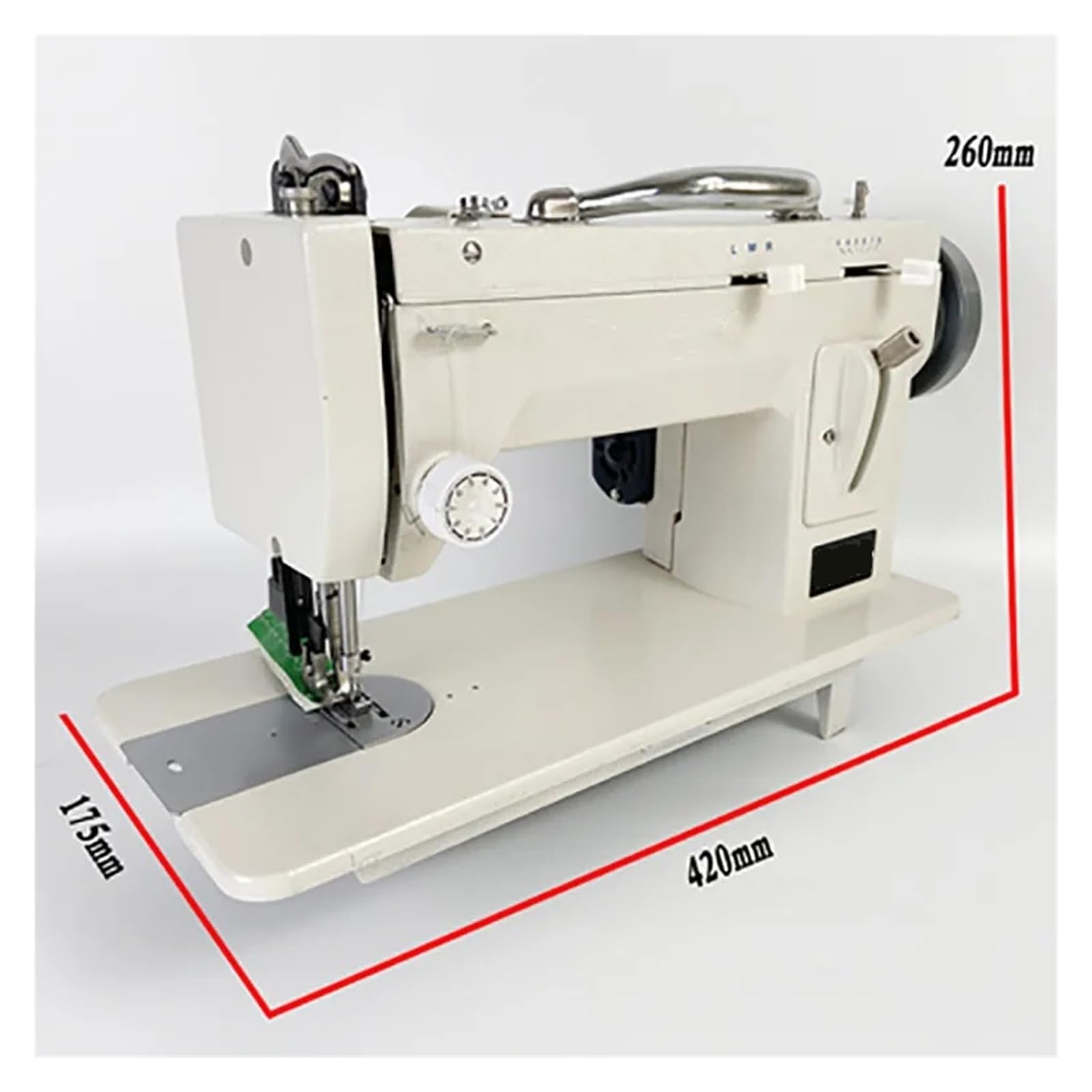 Macchina Da Cucire Elettrica For Materiali Spessi For Carichi Pesanti E Piedino For Camminare In Pelle Con Braccio A Punto Zigzag(7 inch)
