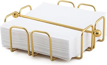 simplywire Napkin Holder/Napkin Holder with Weighted Bar - Brass