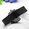 JewelryWe Pair of Watches Digital Watch Stainless Steel Binary Watch Rectangle Bezel LED Sports Watch Blue LED Light Calendar Fashion Cool Partner Watch for Men Women Black / Silver