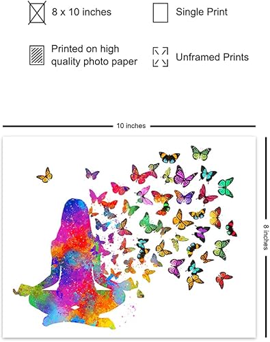 Miniatura 2 de Decoración de meditación  Decoración de budismo zen  Arte de pared de yoga  Regalos de meditación de la nueva era para mujeres  Arte de pared de spa