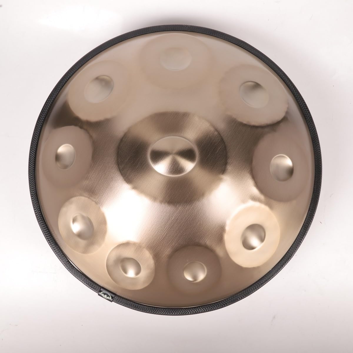 440HZ Stahl-Zungentrommel Percussion-Instrument Handpan-Trommel in d-Moll 10 Töne (Gold)