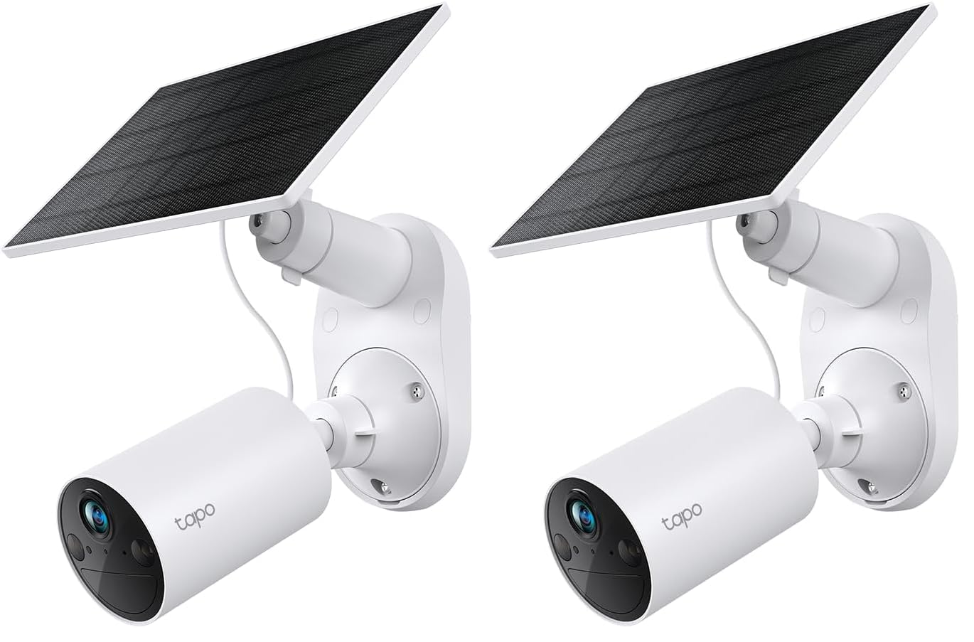 Tapo C410 KIT Solar Überwachungskamera Aussen Akku, 2K 3MP, Farbnachtsicht, MicroSD-Speicher, 6400-mAh Nicht entfernbarer Akku, Zwei-Wege-Audio, Personenerkennung, Alexa&Google Assistant, 2,4 GHz